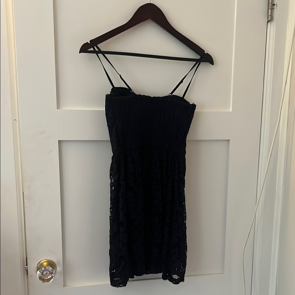 Abercrombie & Fitch Black Spaghetti Strap Mini Dress - Picture 3 of 4